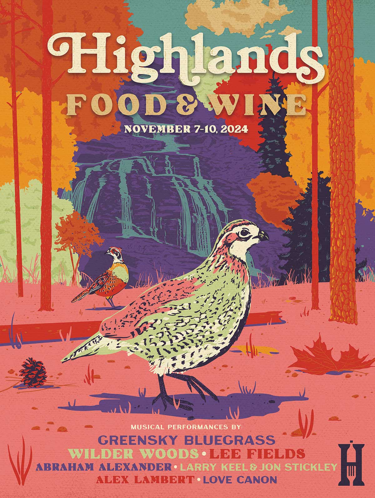 Highlands Food and Wine Poster 2024